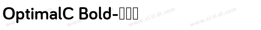 OptimalC Bold字体转换